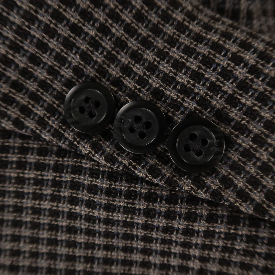 VTG Hopsack Jacket L LT Gray Houndstooth Check 100% Wool Blazer Sport Coat 44L - Image 4 of 4