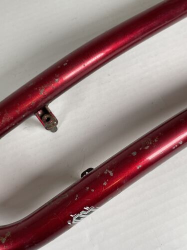 GT MTB Fork 26" 1 1/8" 28.6mm, 175mm, Threaded Rigid Steel Red Fair Condition - Picture 14 of 18