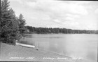 NICE VINTAGE B/W PHOTO POSTCARD -   JIOHNSON LAKE   GWINN  MICHIGAN — photo 1