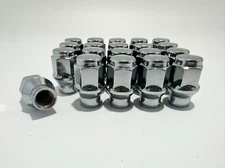 24pc Extended Thread ET Toyota Tundra Tacoma Chrome Bulge Acorn Lug Nuts 12x1.5
