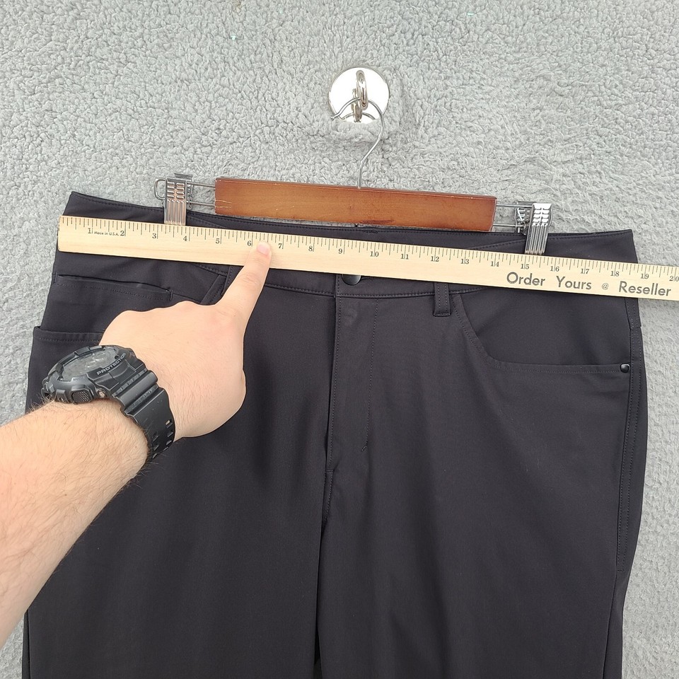 Lululemon Pants Mens 36x28 Black ABC Classic Fit Warpstreme Stretch eBay