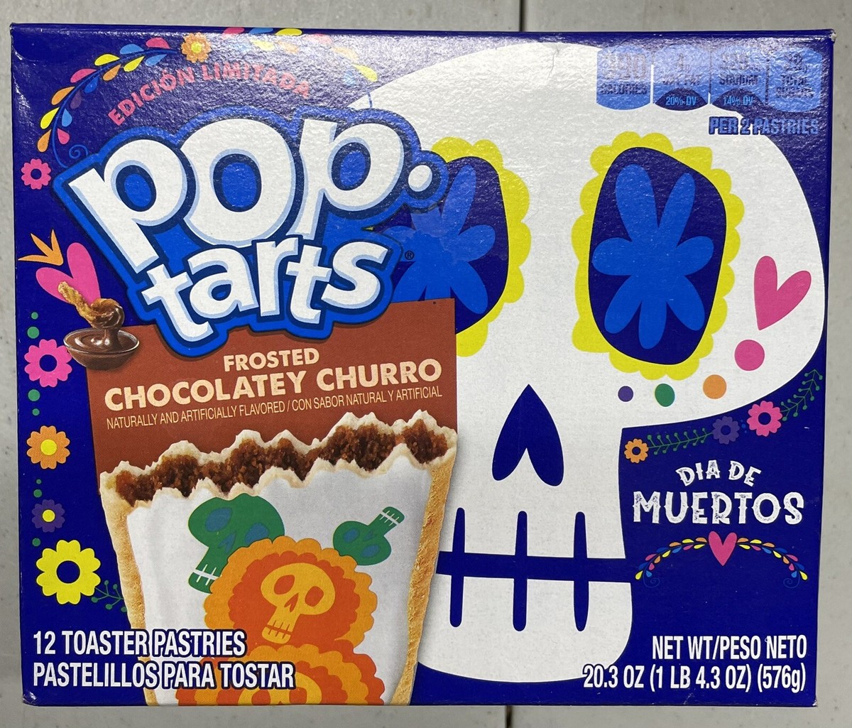 RARE Kellogg's Pop Tarts Dia De Muertos Day of the Dead Limited