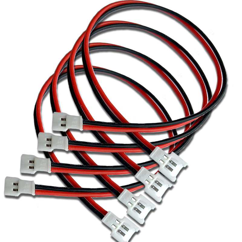 VUNIVERSUM 10 Paar 1.25 SH 2-pins Micro JST Stekker + Bus – Met 15 Cm 28AWG Siliconenkabel – Premium Kwaliteit, Geschikt Voor Modelbouw & Lipo Accu's