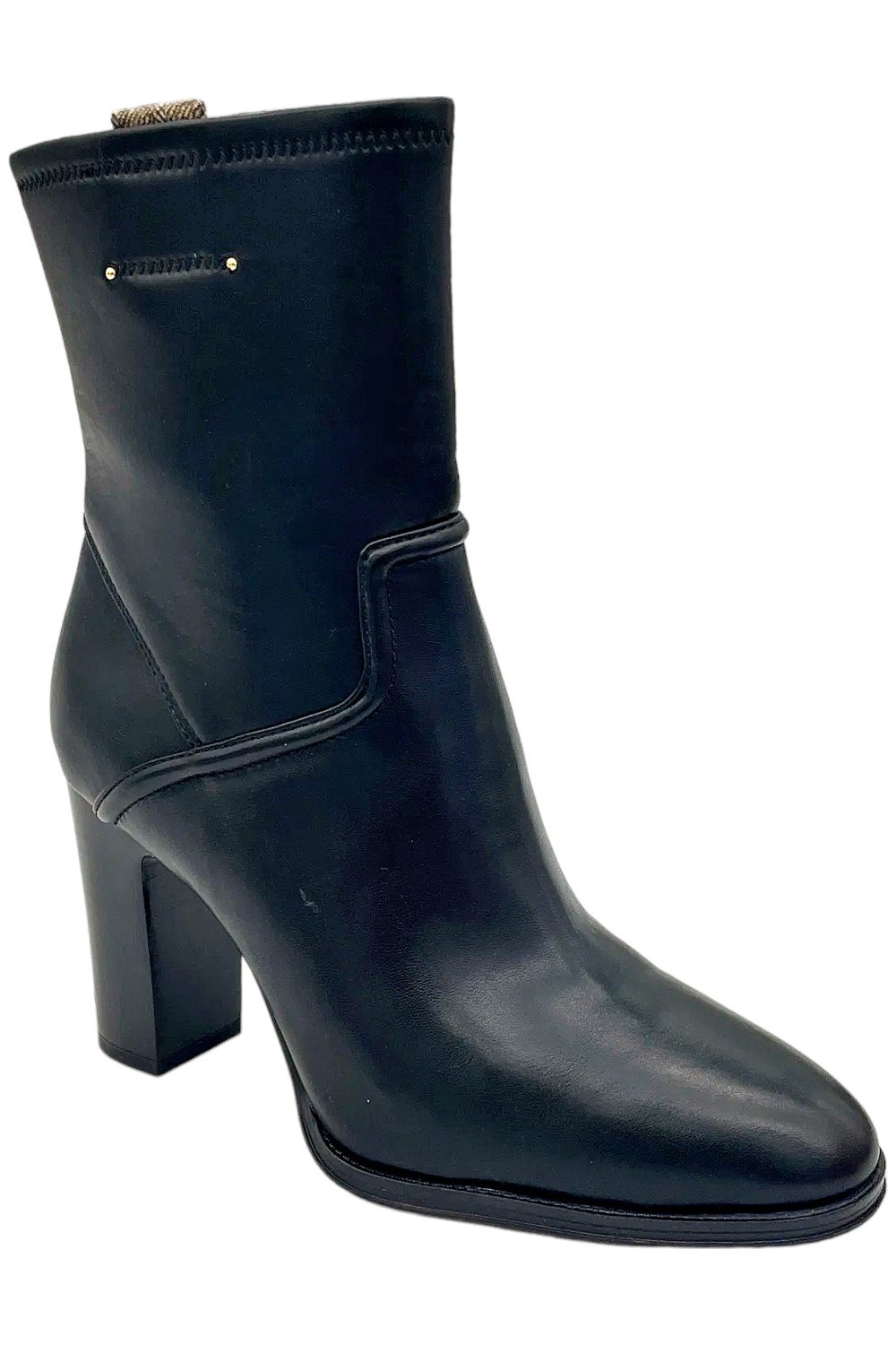 Женские ботильоны Franco Sarto Informa Whit из искусственной кожи черного цвета 13490₽