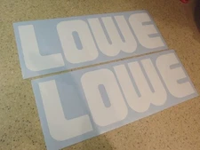 Lowe Vintage Fishing Boat Decals Die-Cut 2-Pak 12" FREE SHIP + Free Fish Decal!