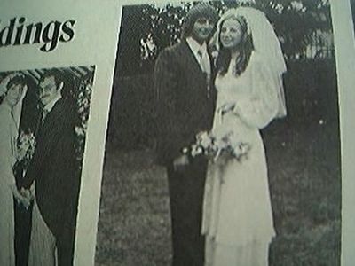 ephemera 1976 kent hochzeitsbild j r chappell miss d m e reed