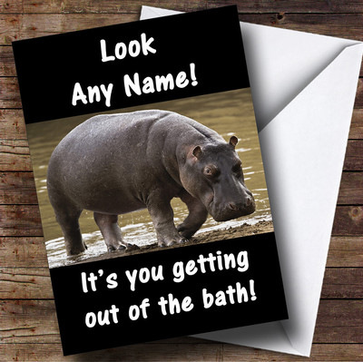 Hippo Fat Joke Insulting &amp; Offensive Funny Personalised Birthday 