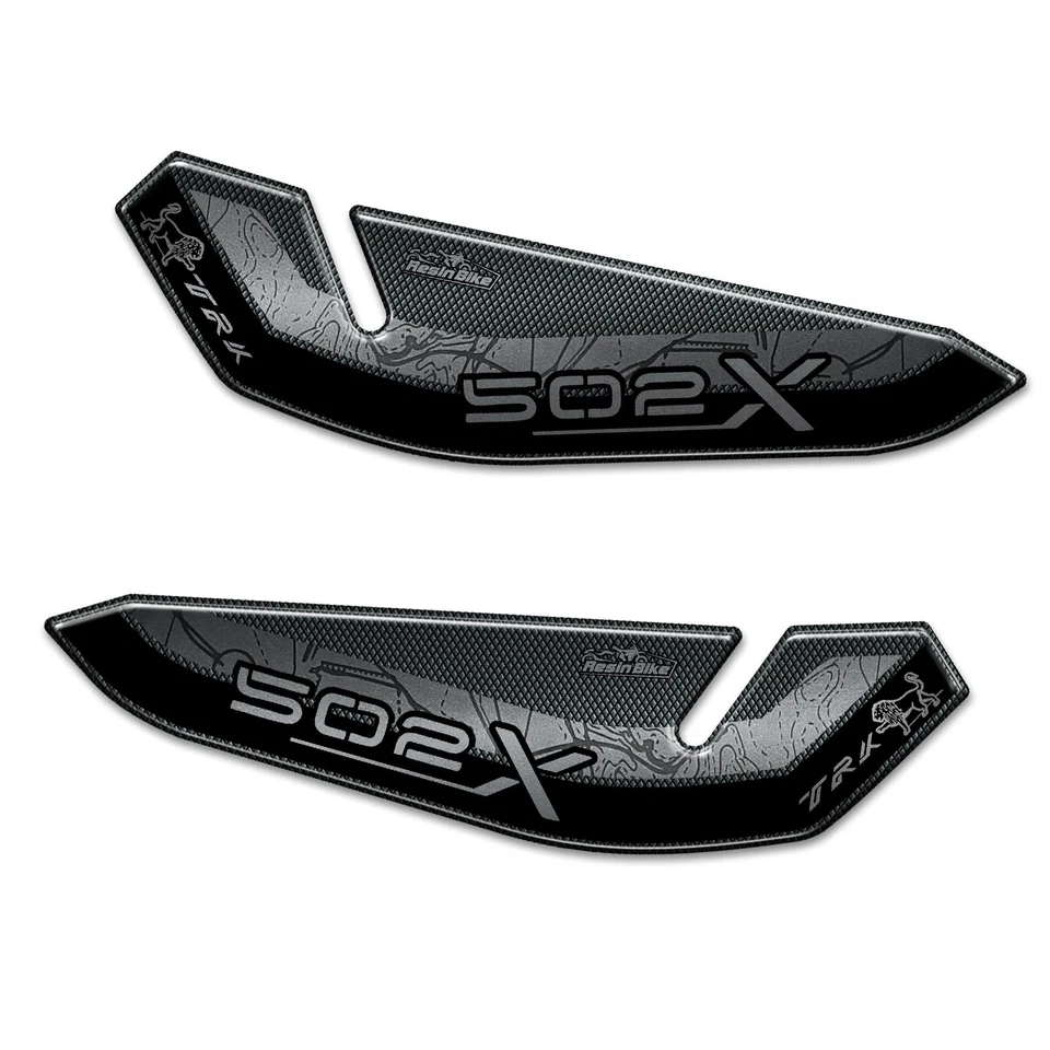 Adesivi 3D compatibili con Benelli TRK 502 X 2020 2022 Protezioni Paramani Metal