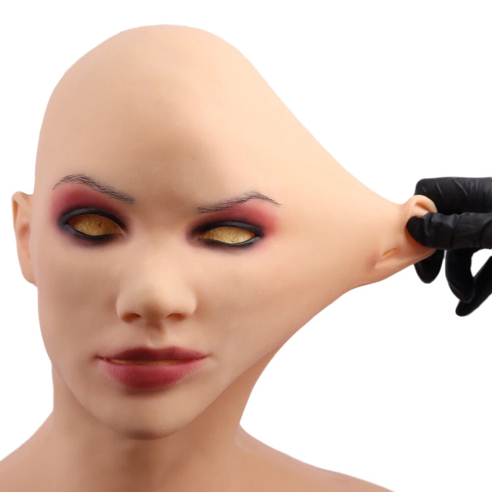 KnowU Weibliche Maske Silikon Realistische Haut Cosplay Für Männer Crossdresser - Bild 3 von 4