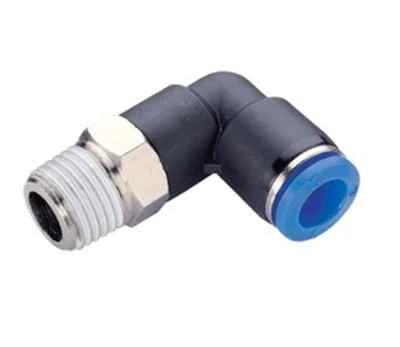 WREKIN Male Elbow Push In Fit Pneumatic Fittings Air Water Hose Tube 2/5/10 Pack BSPT