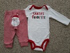 Just One You By Carter's Cute Christmas 2 Pc. Outfit Santa Butt 6 M 3-6 M — photo 1