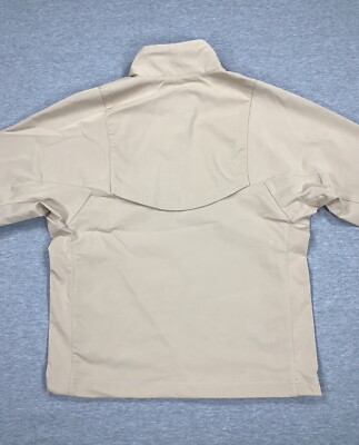 Jordan Sport Woven 1/4 Zip Golf Jacket Khaki Tan DZ0553-200