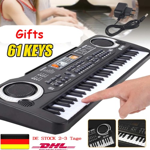 61 Tasten Digital Keyboard E-Piano Elektrisch Klaviertastatur Kinder Einsteiger - Bild 3 von 12