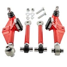 4pcs Front Lower Control Arms & High Angle Tension Rods for Nissan 240SX 89-98
