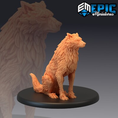 Winter Wolves by Epic Miniatures | D&D | DnD | truescale | Print on Demand