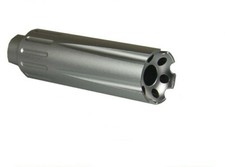 Ruger 1022 Silver Color Muzzle Brake Compensator 4.5 Inch Length 1/2x28 Thread