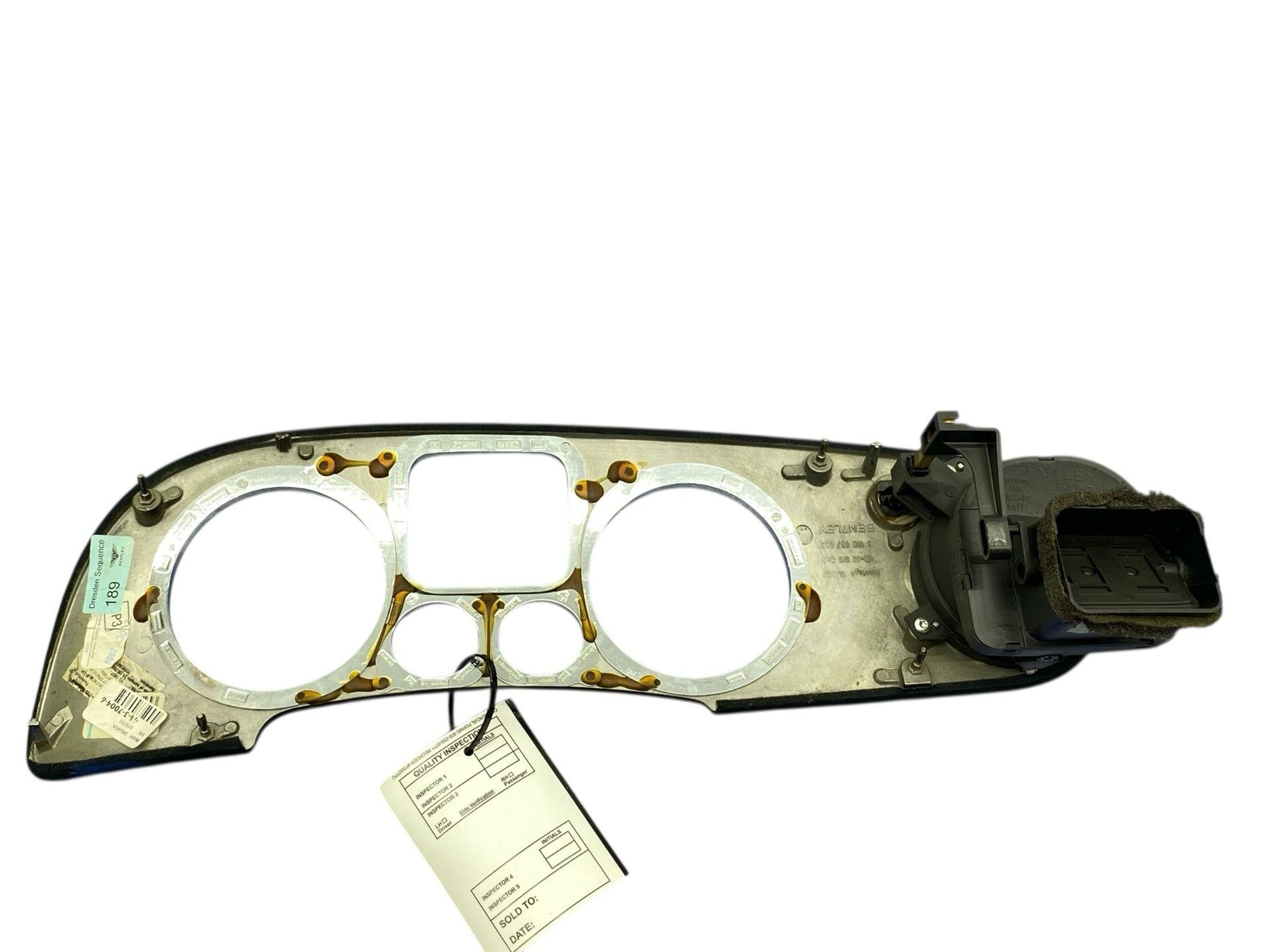 2006-2012 BENTLEY CONTINENTAL FRONT LEFT DASH SPEEDOMETER TRIM W/ AIR VENT |WOOD
