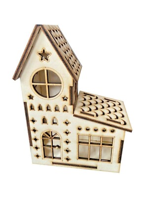 Deko-Haus 1 Lichter-Haus Weihnachten Winter Advent oder auch für das ganze Jahr