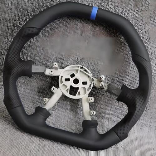 For Corvette C5 Z06 1997-2004 Perforated Leather Steering Wheel Blue Stripe - Picture 2 of 5