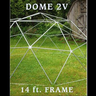 Geodesic Dome 14 ft. -2V Frame for Greenhouse or Aquaponics
