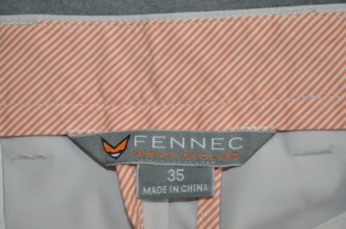 Fennec Men's Khaki Golf Pants Size 35x30 Lightweight Polyester Casual Athletic - Picture 2 of 8