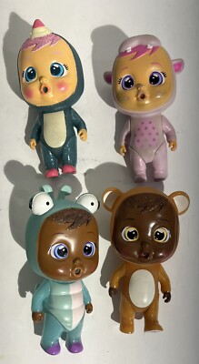 Cry Babies Magic Tears Mini Dolls  5''. Lot Of 4