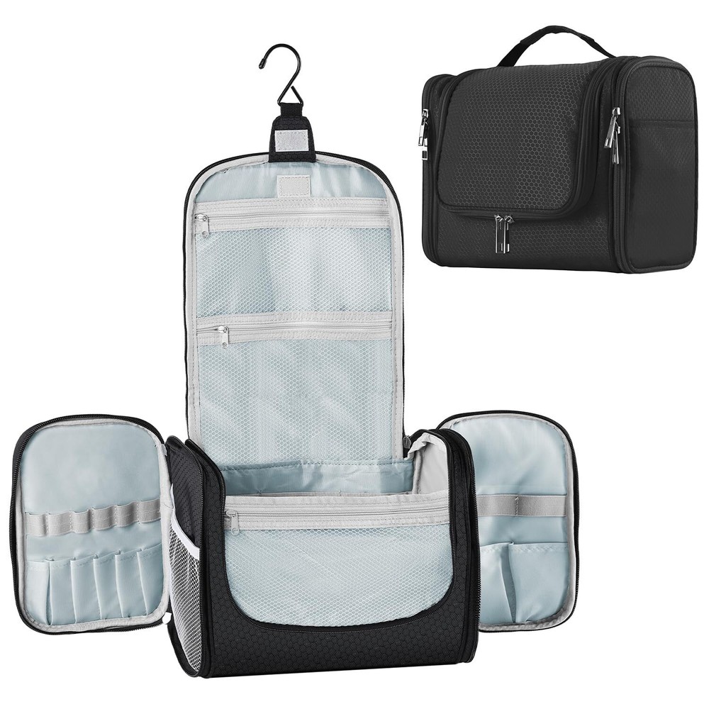 Large Capacity Toiletry Bag for Women and Men Hanging Toiletry Organizer Cosm...