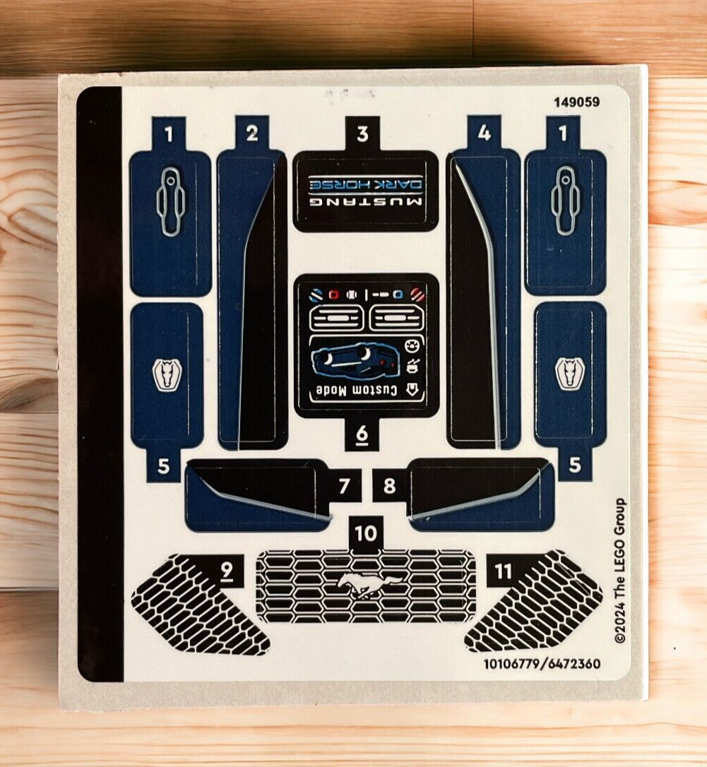 NEW LEGO | Sticker Sheet for Set 76920 - Speed Champions Ford