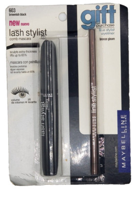 Maybelline Lash Stylist Mas LINE STYLE EYELINER-603 BROWNISH BLACK & BRONZE GLEA