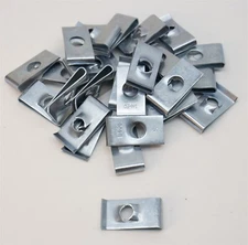 25 U Nut 1/4"-20 Zinc Automotive Sheet Metal Body Speed Fastener USA .064 .125 