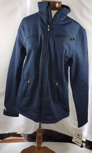 Spyder Mens Small Dk Navy Xt.L Waterproof Full Zip Fleece Lined Softshell Jacket