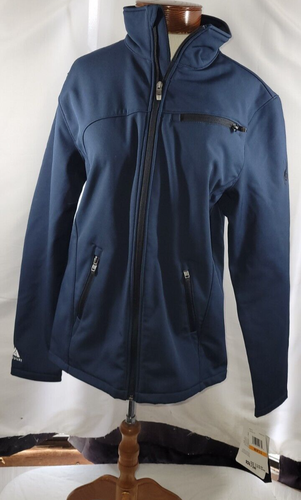 Spyder Mens Small Dk Navy Xt.L Waterproof Full Zip Fleece Lined Softshell Jacket - 第 1/14 張圖片