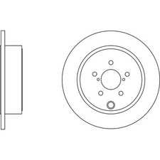 2x Brake Discs Solid For Subaru Outback BM BR 2.5i Apec Blue Rear 26700FG000