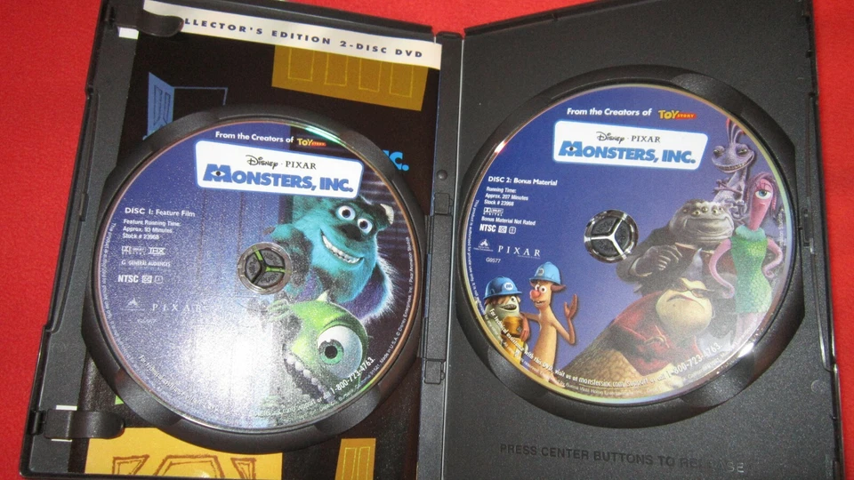 Monsters,Inc(DVD,2002,2-Disc Set,Collectors Edit.),Hot Wheels Car,87 Card Album  - Image 3 of 4