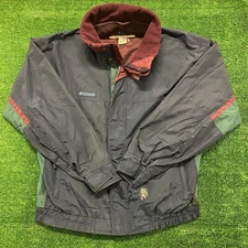 Vintage 1990s Columbia Bugaboo Color Block Zip Outdoor Windbreaker Jacket