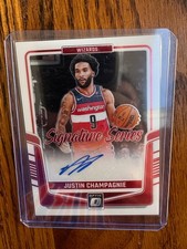 Justin Champagnie 2024-25 Donruss Optic Signature Series Auto #SS-JUS Wizards