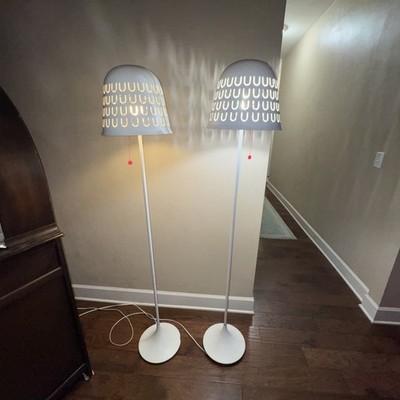 Discontinued pair of matching IKEA PS 2014 floor lamp, designed by