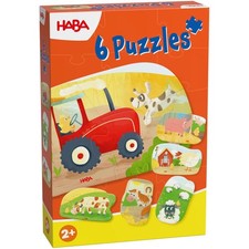 6 erste Puzzles Bauernhof
