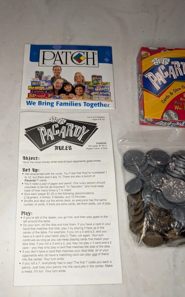 2005 Pacardy Cards & Dice Game The Penny Ante Game Patch Games - Image 2 of 4
