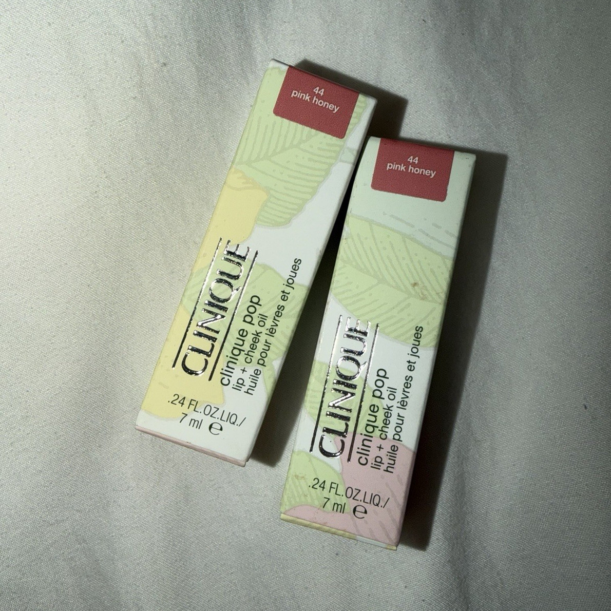 2 Clinique Pop Lip + Cheek Oil 44 Pink Honey Lip Gloss Oil 7ml Clinique Pop Line