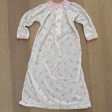 Vintage Carter's Baby Newborn Layette Gown Sleep Drawstring Bottom USA Hearts