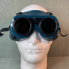 Welding Googles Blue and Black  5 JY 1CE ANS Z87.1  Adjustable Strap
