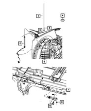 Genuine Mopar Antenna Base Nut 5064341AA