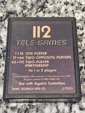 Tele-Games 112 Atari 2600 Space Invaders 1980 Video Game Cartridge Only Vintage 