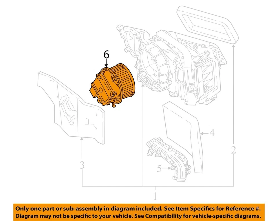 AUDI SQ5 2018-2021 OEM delantero climatización aire acondicionado ventilador motor 4M1820021B Foto 3 de 4