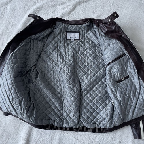 Chaqueta Wilson de Colección Para Hombre Mediana | M. Motociclista Julian de cuero a rayas - Imagen 11 de 15
