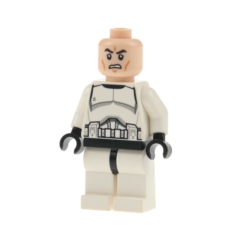 1X Lego Minifigure Star Wars Episode 2 Clone Trooper Phase 1 White 75016 SW0442