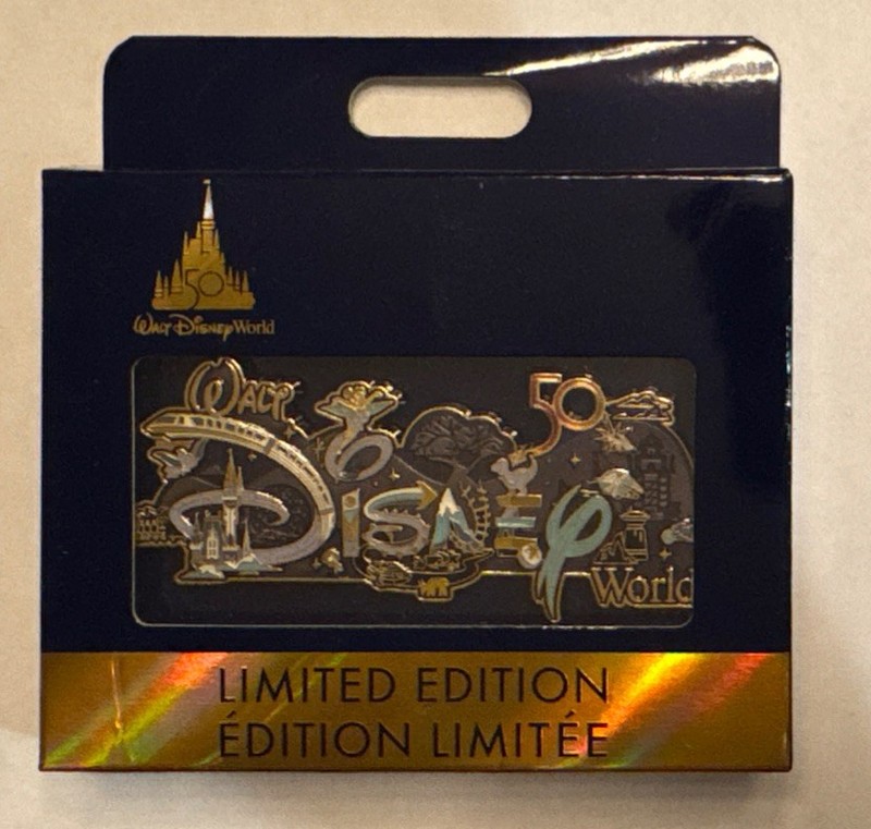 Disney Pin - Walt Disney World 50th Anniversary - Parks Icon Mini Jumbo