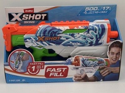 X-Shot Kids Water Gun Fast-Fill Hyperload Water Gun Squirt Blaster Skins New