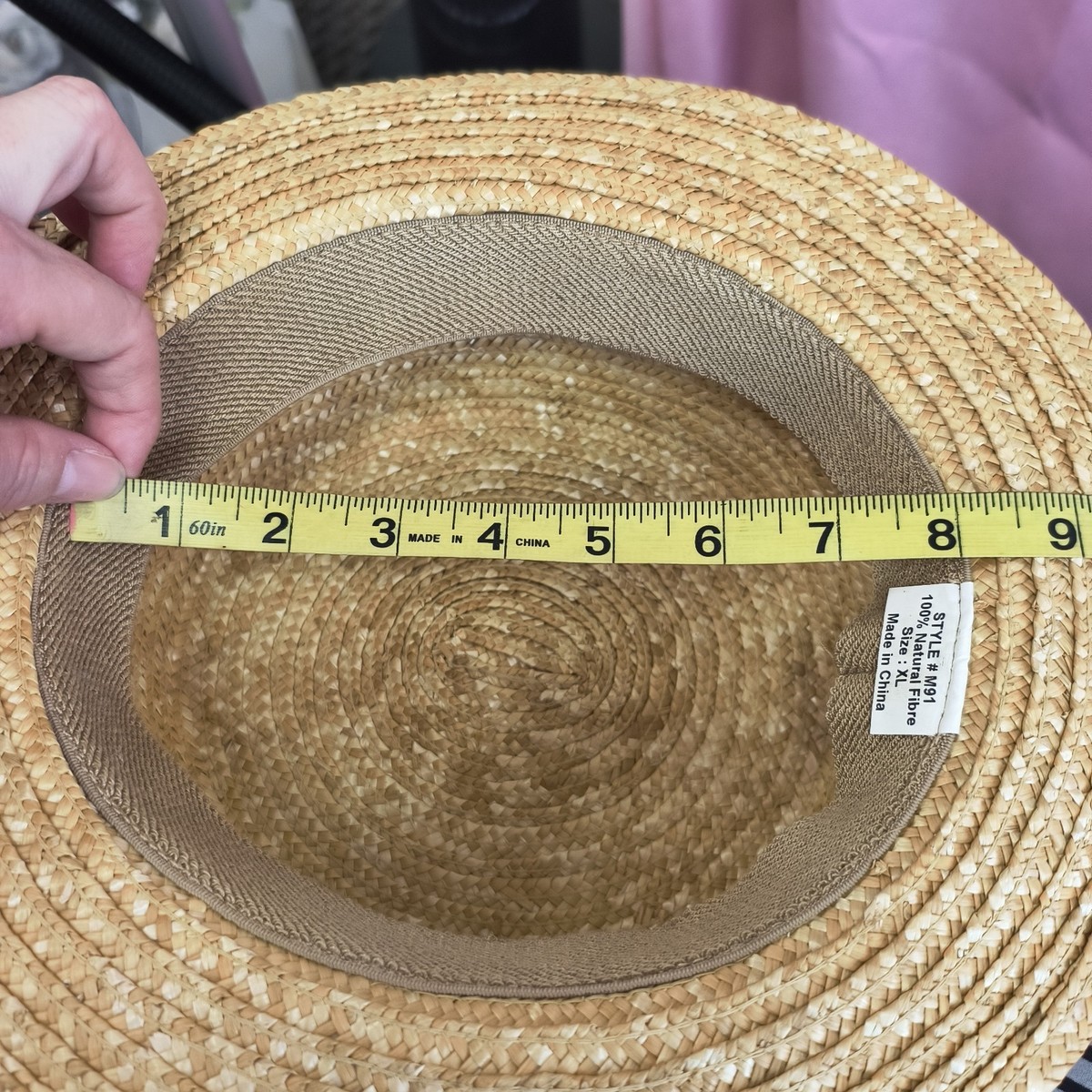 Boater Hat Natural Straw Hat View 6